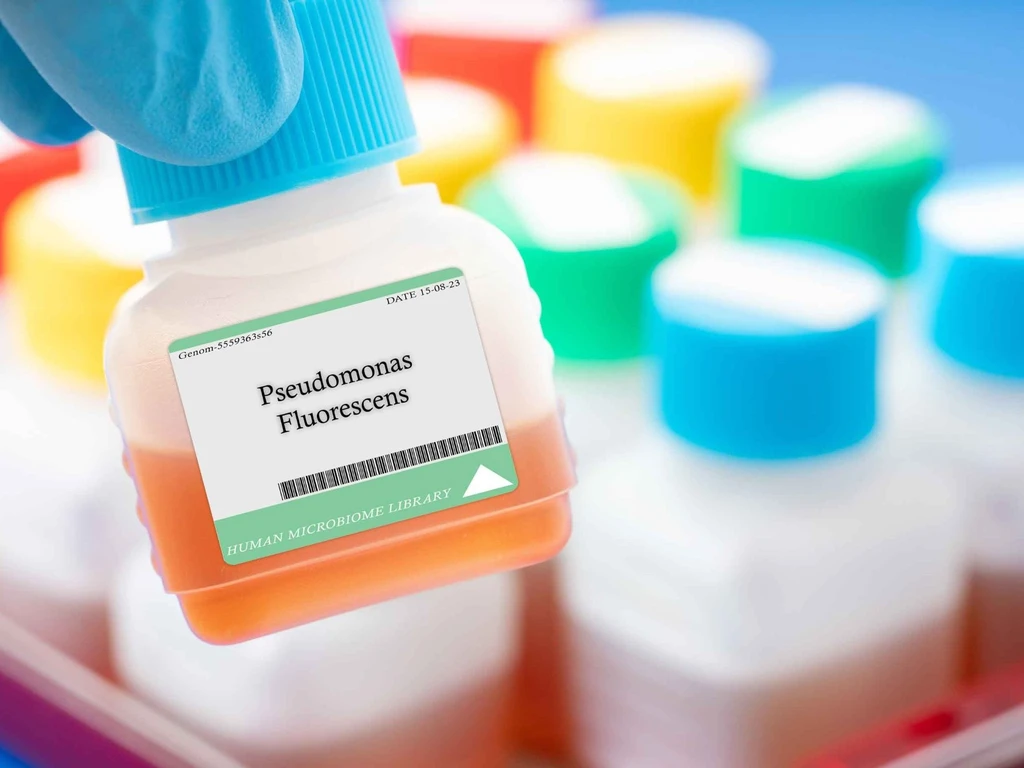 Pessoa segurando um pequeno pote com liquido em tons de laranja