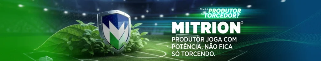 Banner do fungicida para soja Mitrion®, para um controle superior de doenças da soja.